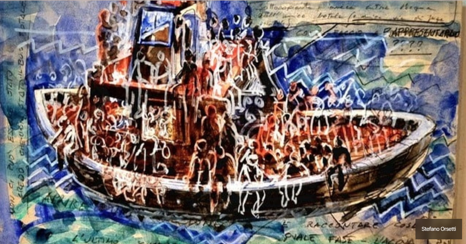 Stefano Orsetti. Uomo in mare. EMERGENCY GIUDECCA 09/10/2024–23/11/2024
