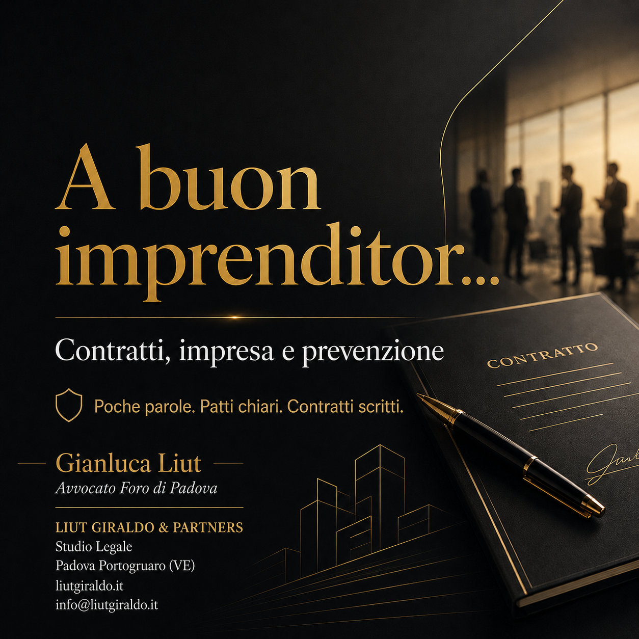 🟠​ “A buon imprenditor…” Presentazione del Canale WhatsApp / Telegram / Podcast dello Studio Legale Liut Giraldo & Partners_di Gianluca Liut_19.06.2026